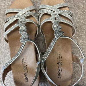 Life Stride Women's Sandals with Silver Accents